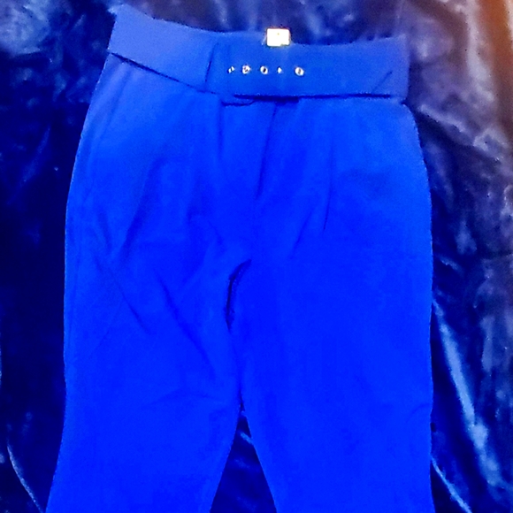 New York & company blue slacks size 16 - Picture 1 of 5